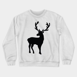 Black and white nordic deer Crewneck Sweatshirt